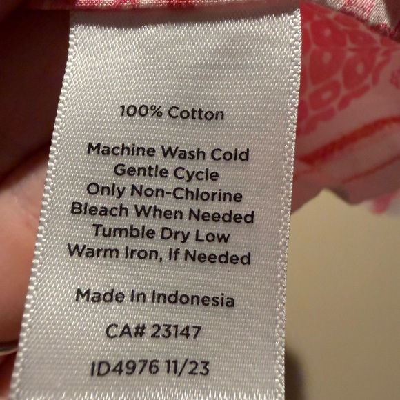 Talbots Floral Pineapple Paradise Button Front Popover Blouse - Picture 10 of 12